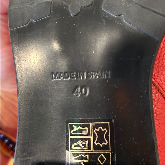 L’intervalle Red Leather Zip Up Heeled Boot - Picture 10 of 10